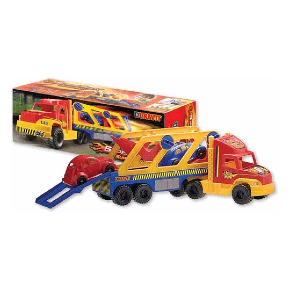 Camion Transporte Mosquito Con 2 Autos Duravit