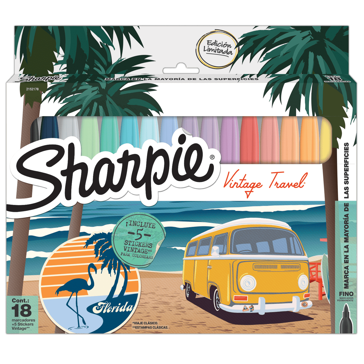 Marcadores Sharpie Vintage 18 Unidades