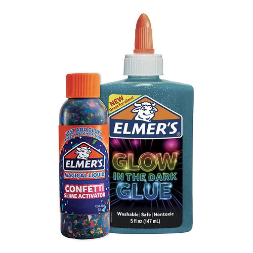 Kit Slime Elmer's Fiesta De Noche Contiene 2 Piezas
