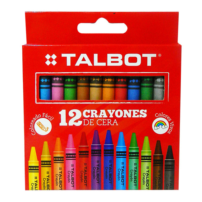 Lápiz Cera Talbot X 12