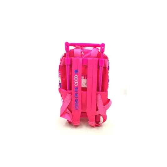 Mochila Escolar Barbie Con Rueditas Infantil Wabro
