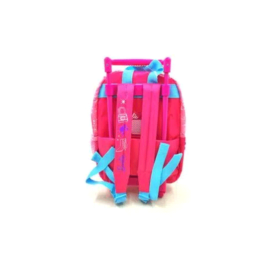 Mochila Barbie Shine On Con Carro 12 Fucsia