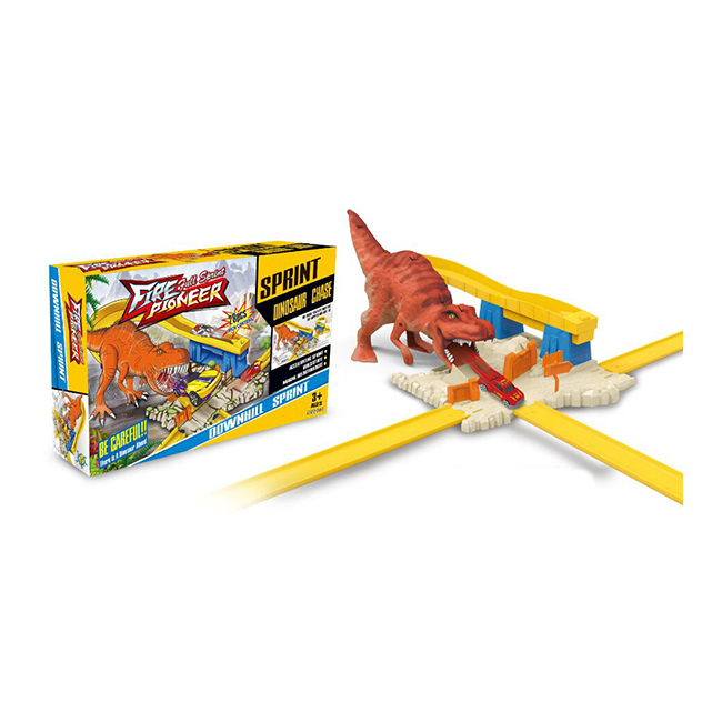 Pista De Autos Con Lanzador T-Rex