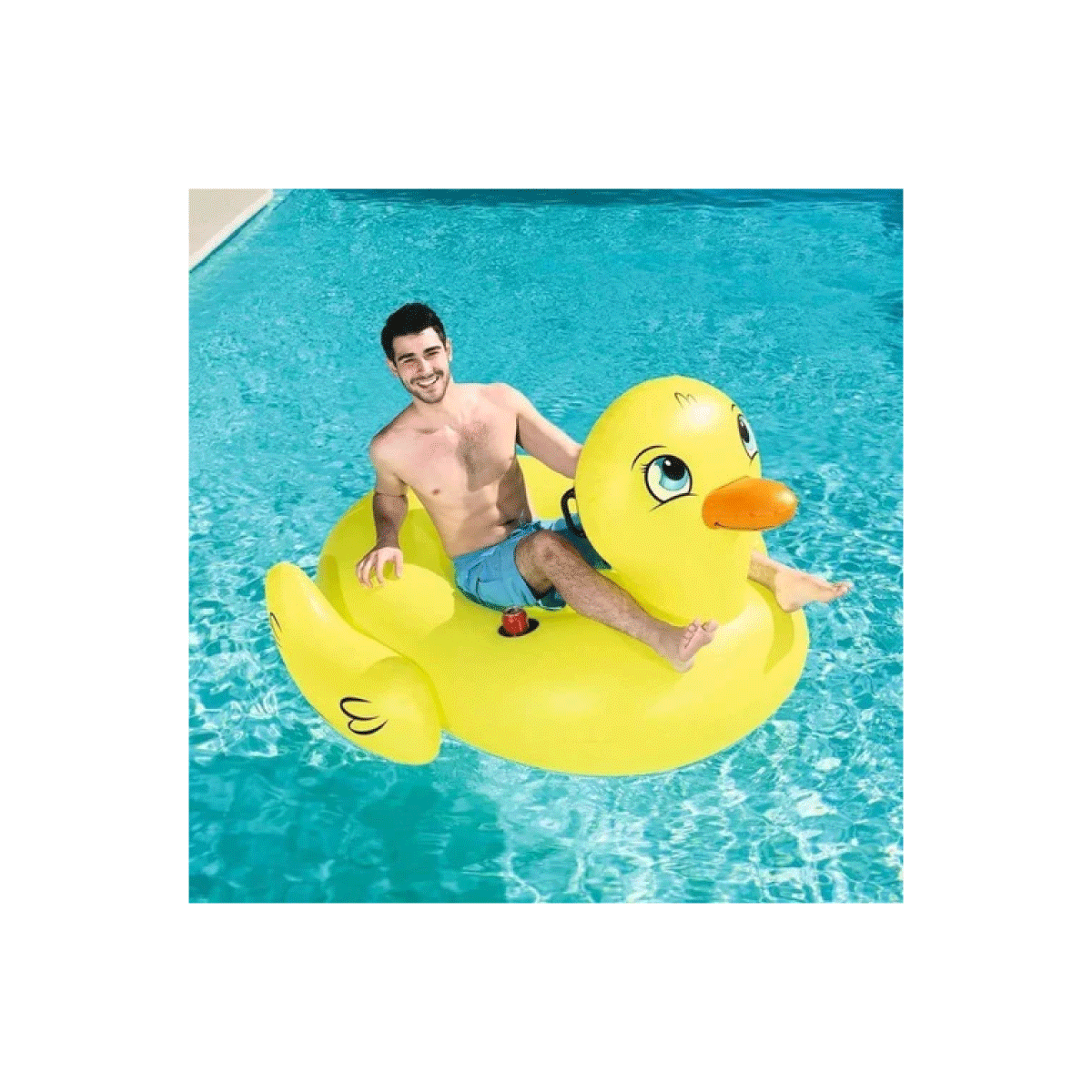 Colchoneta Flotador Para Pileta Pato Grande Bestway