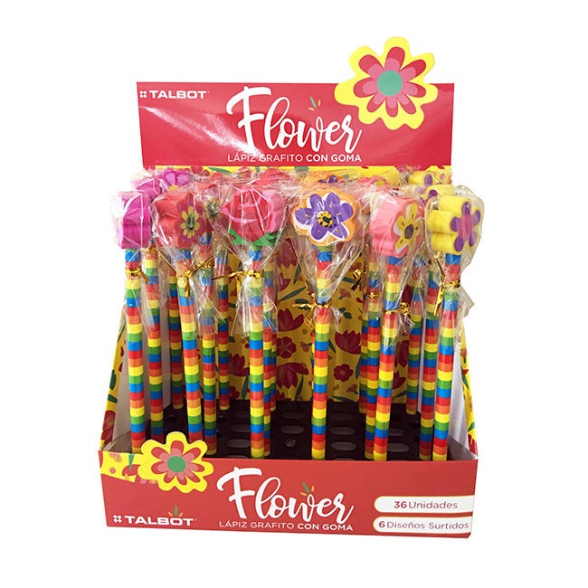 Lápiz con Goma Talbot Flowers