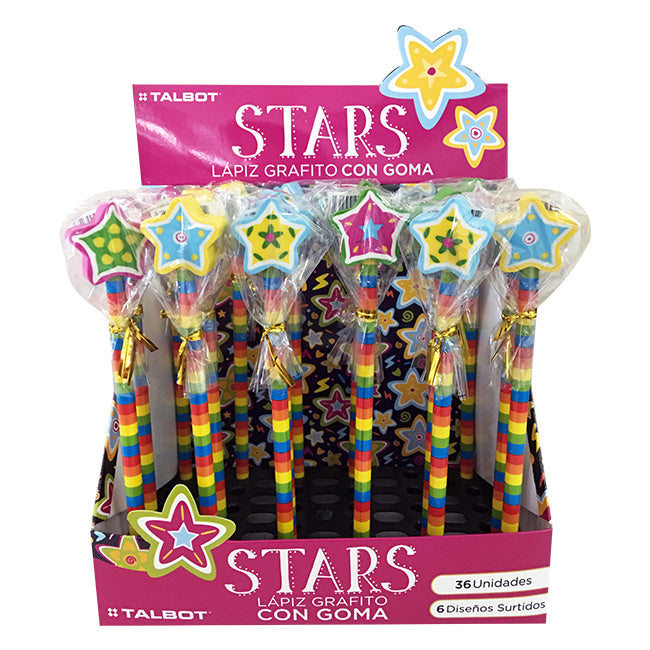 Lapiz con Goma Talbot Stars