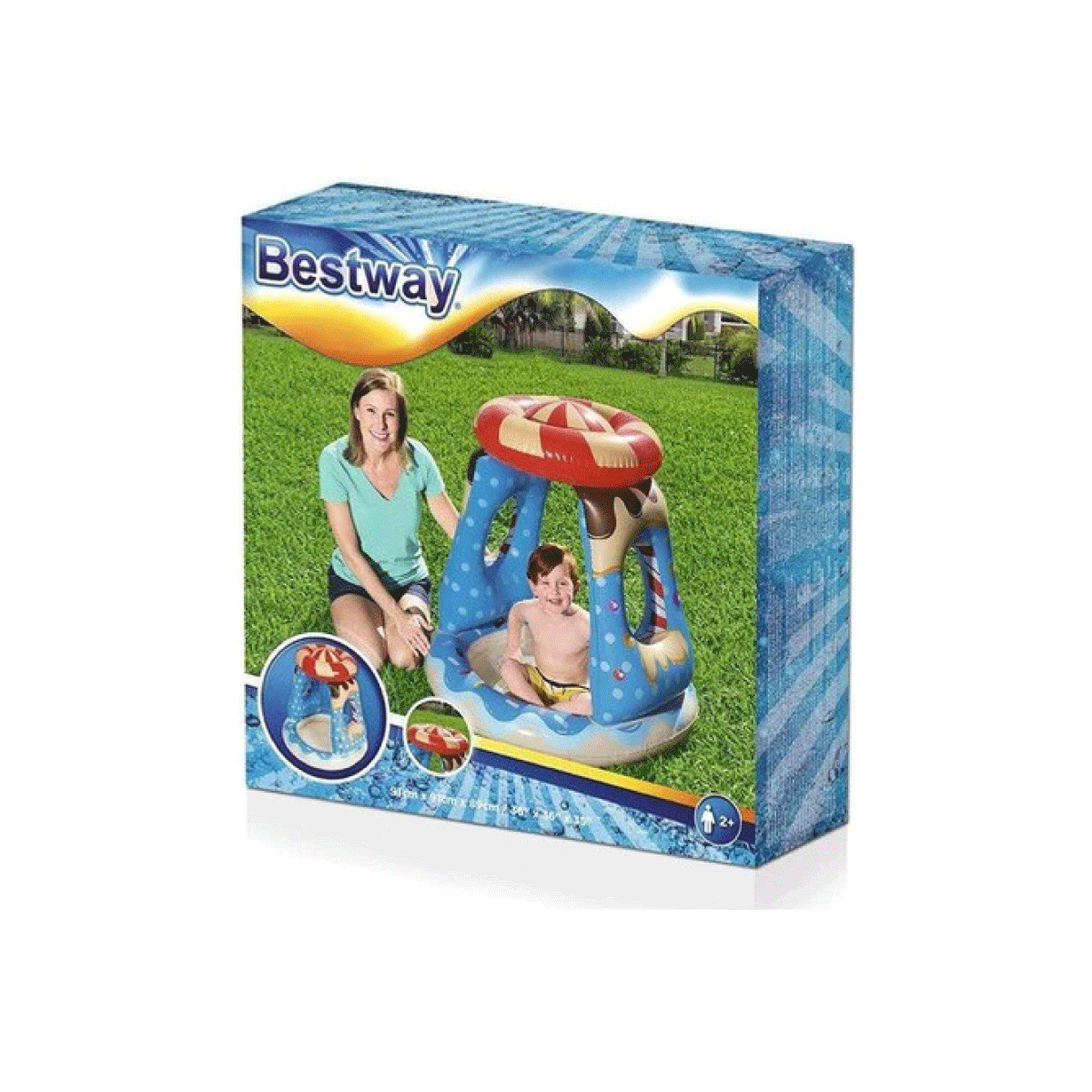Pileta Inflable Candy Para Bebe Con Techo Bestway