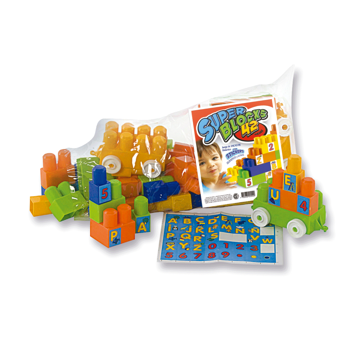 Bolso Blocks Duravit Didácticos 42 Piezas