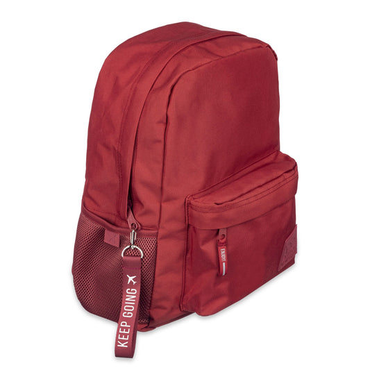 Mochila Espalda Talbot Wanderlust Lisa Rojo Profundo 2 Cierres