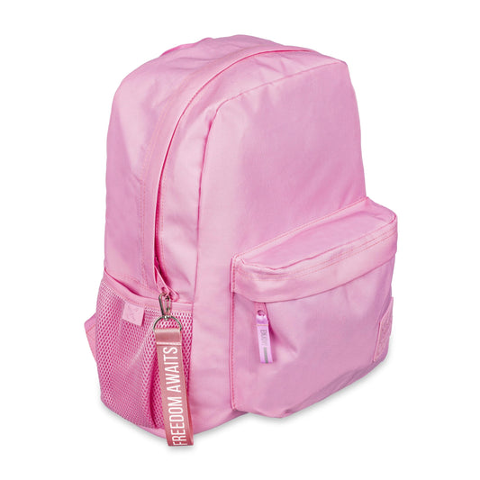 Mochila Espalda Talbot Wanderlust Lisa Rosa Pastel 2 Cierres