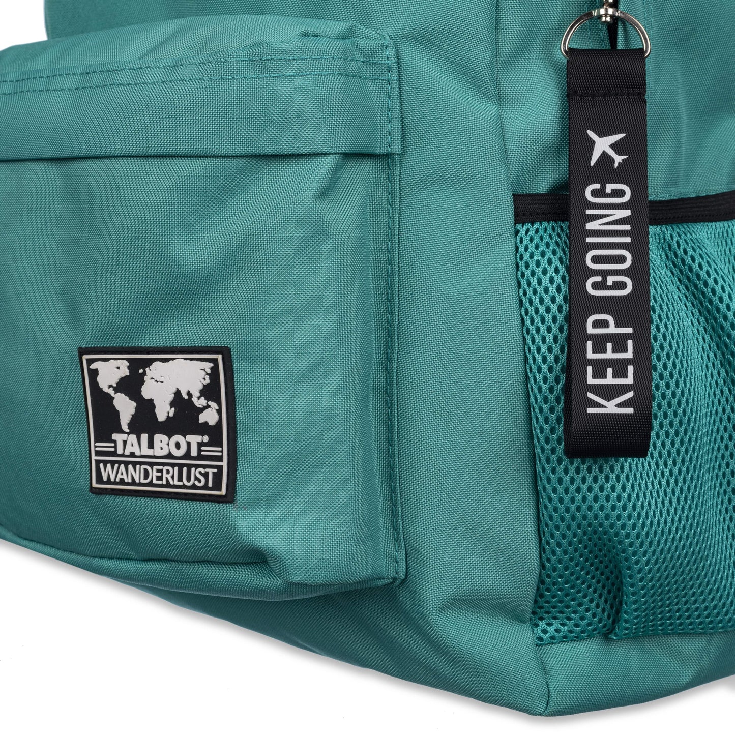 Mochila Espalda Talbot Wanderlust Lisa Verde Menta 2 Cierres