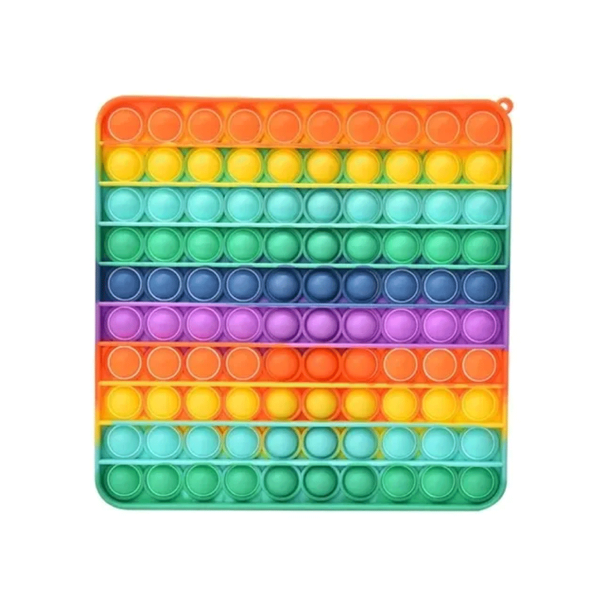 Pop It Gigante Silicona Cuadrado Multicolor Importado 20cm