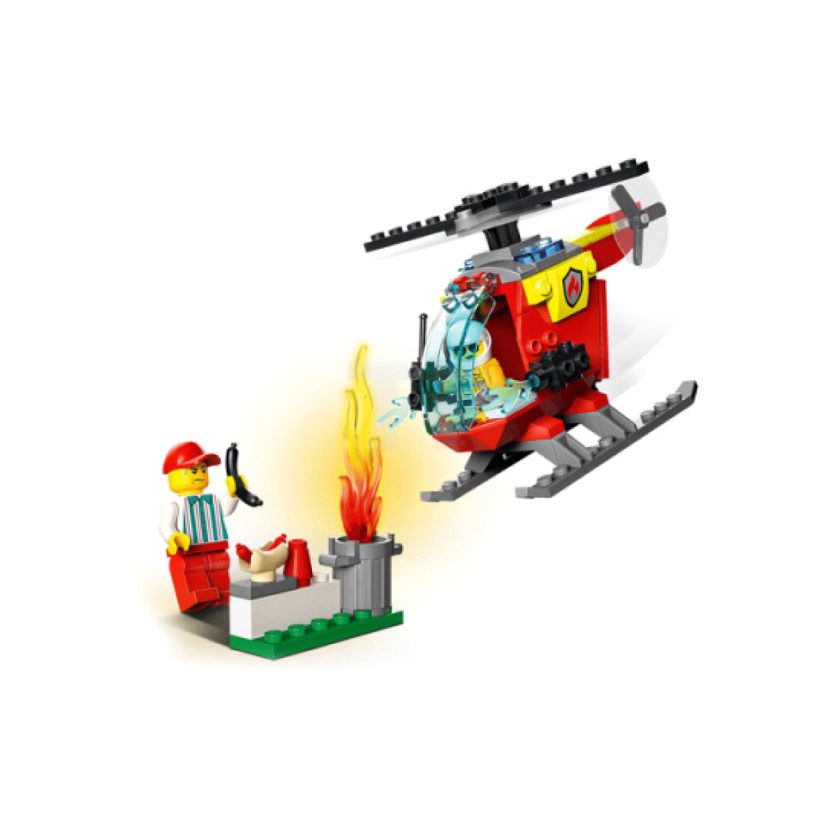 Lego City Helicóptero De Bomberos