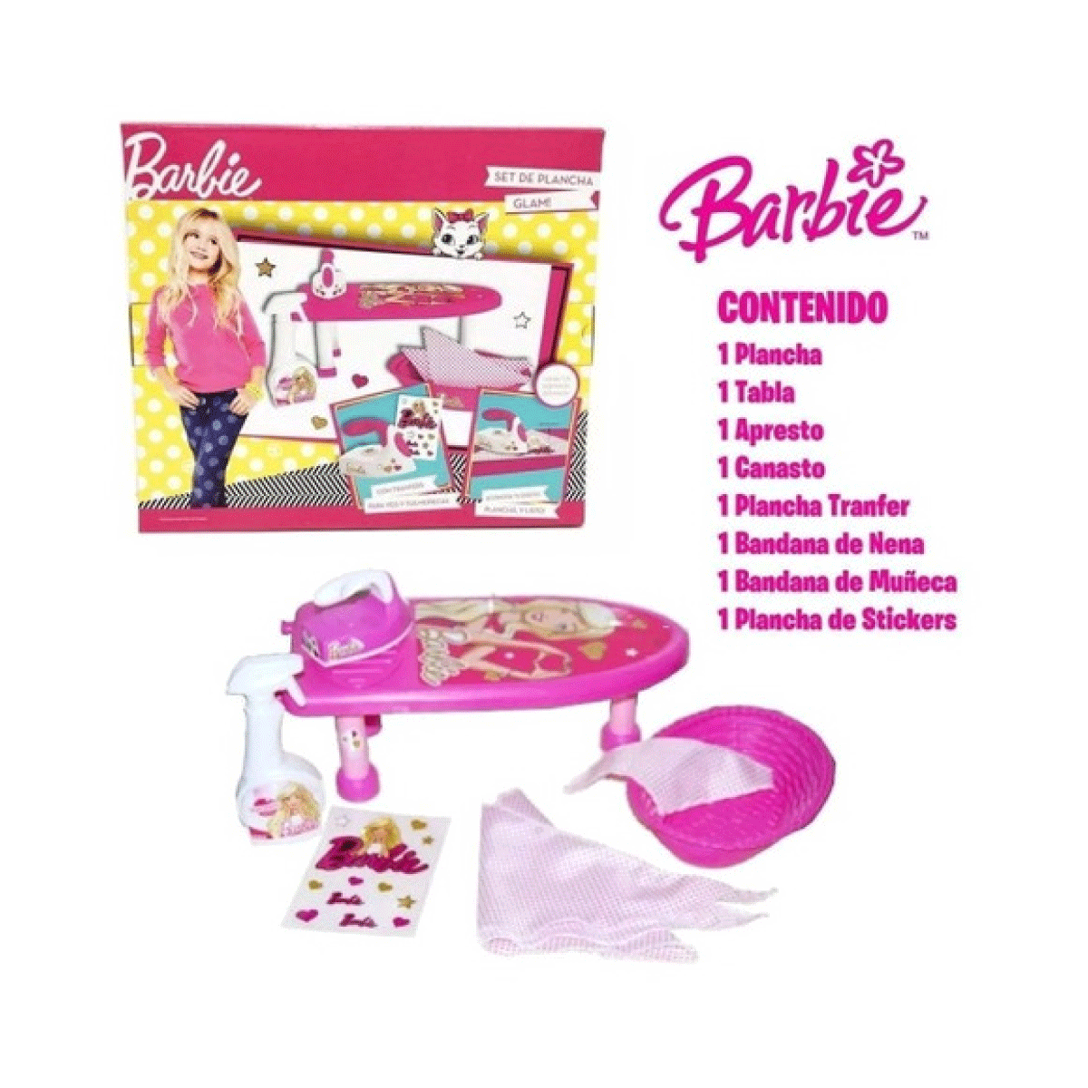 Barbie Set De Plancha Chica Glam Miniplay 652