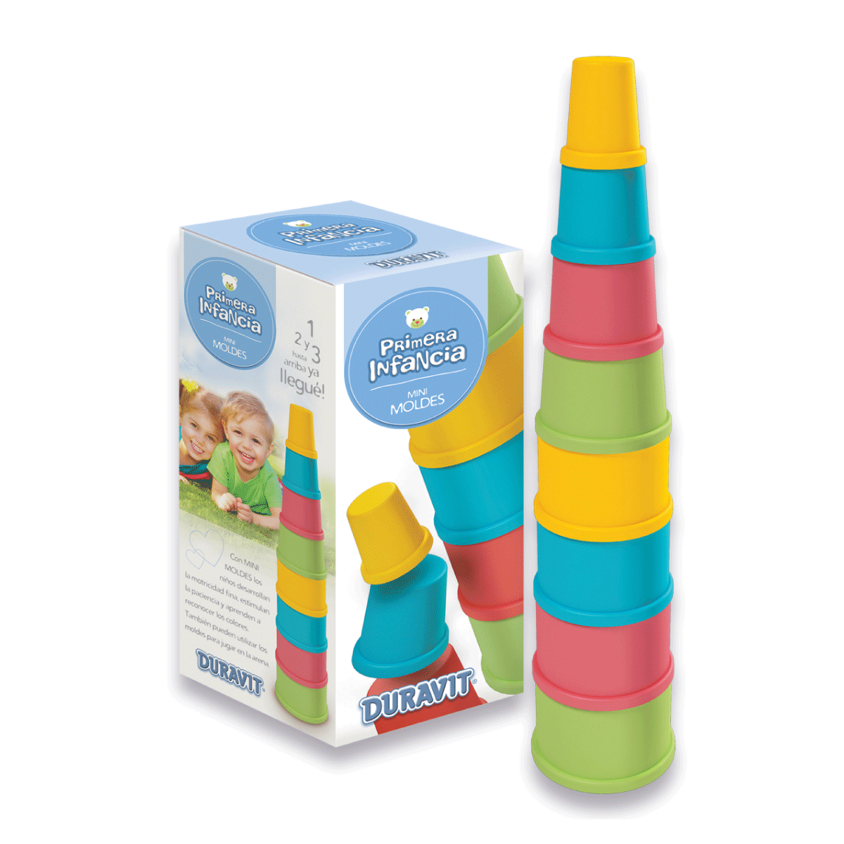 Juego Didáctico Balde Torres Apilables Mini Duravit