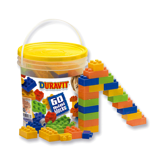 Balde De Bloques Duravit X 60 Piezas Ladrillos