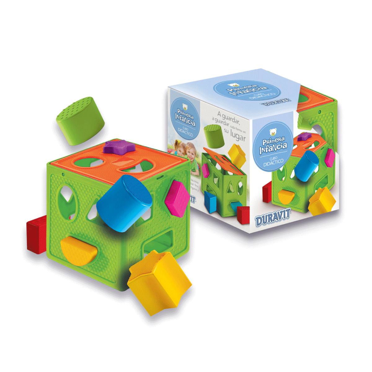 Juego Didáctico Cubo Primeras Formas Encastre Duravit