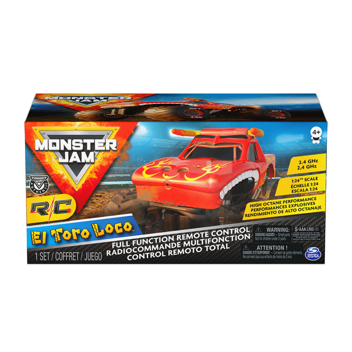 Vehiculo Monster Jam Radio Control Toro Loco Jeg