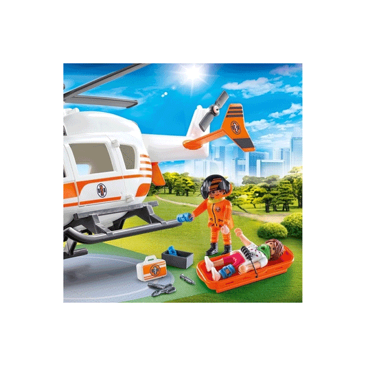 Helicóptero De Rescate City Life Playmobil