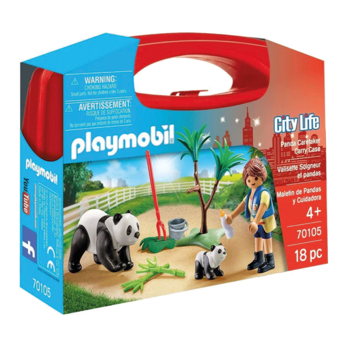 Playmobil Maletin de Pandas y Cuidadora