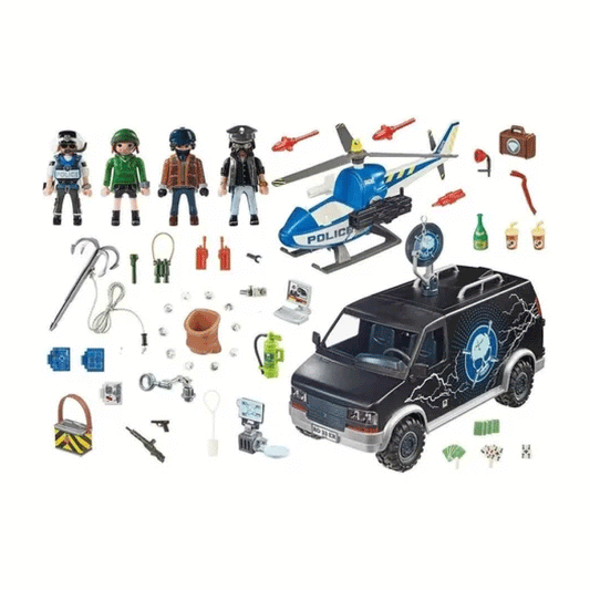 Playmobil City Action Policía y Helicóptero
