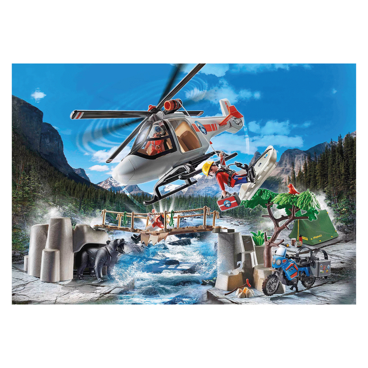 Operacion Transporte Aereo Playmobil Rescue Action