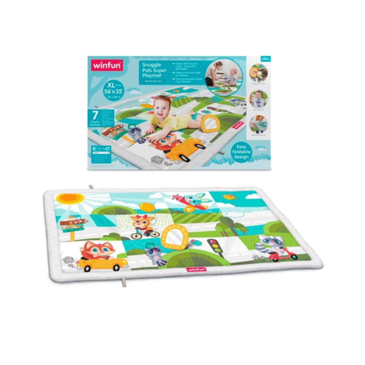 Gimnasio Manta Antigolpes De Actividades Para Bebe Winfun