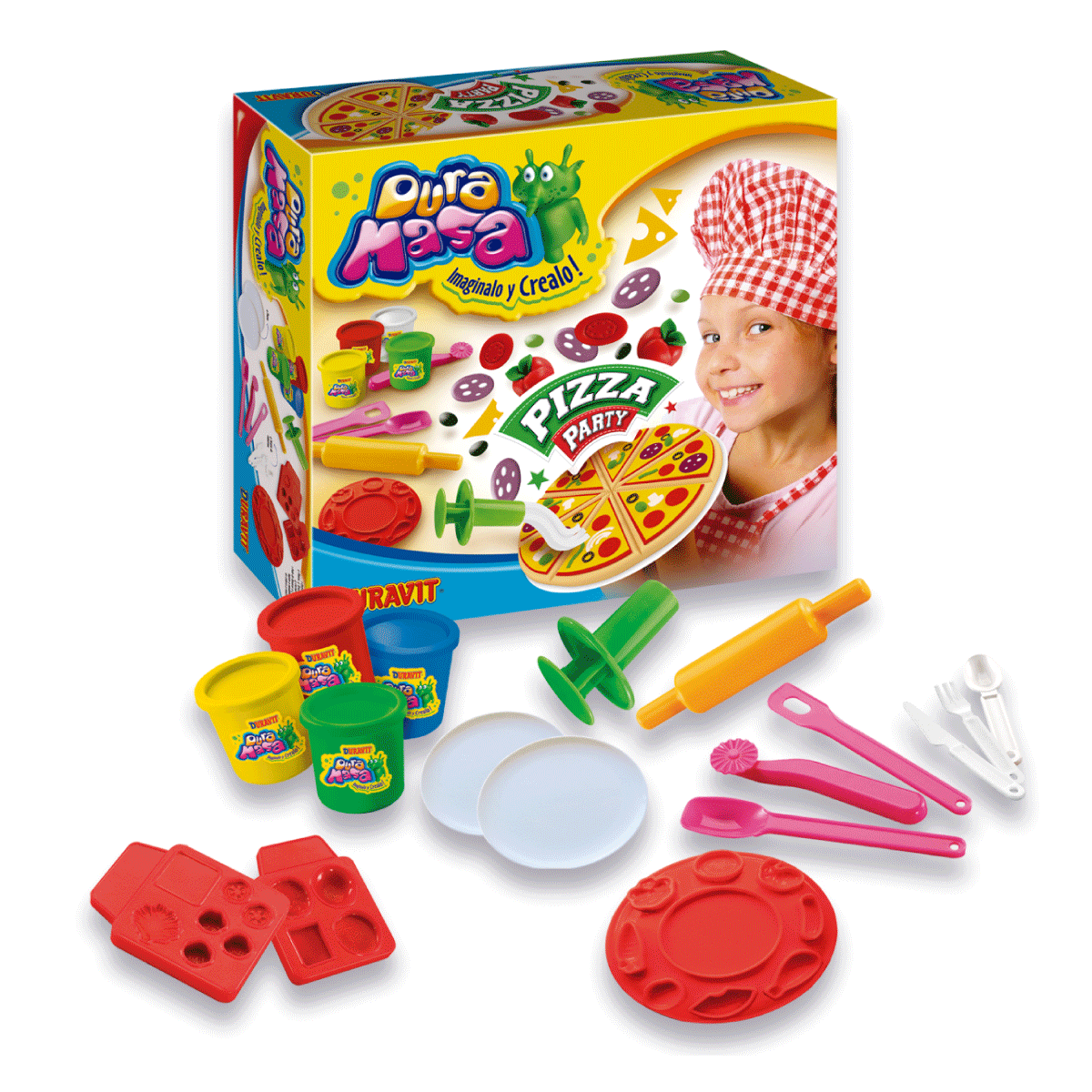 Juego De Masa Infantil Pizza Party Duravit Masas Toys