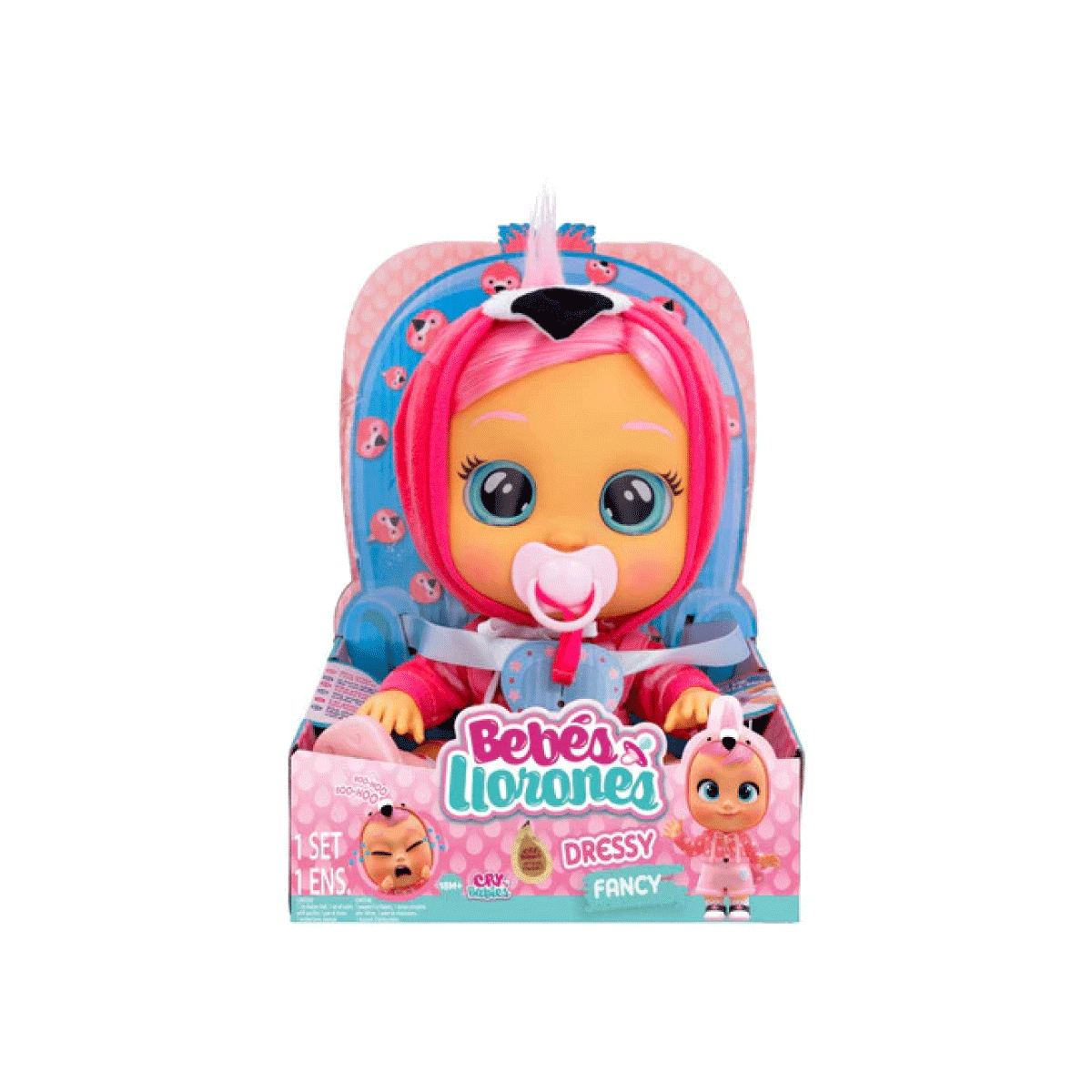 Muñeca Cry Babies Dressy Bebe Lloron Con Lagrimas Wabro