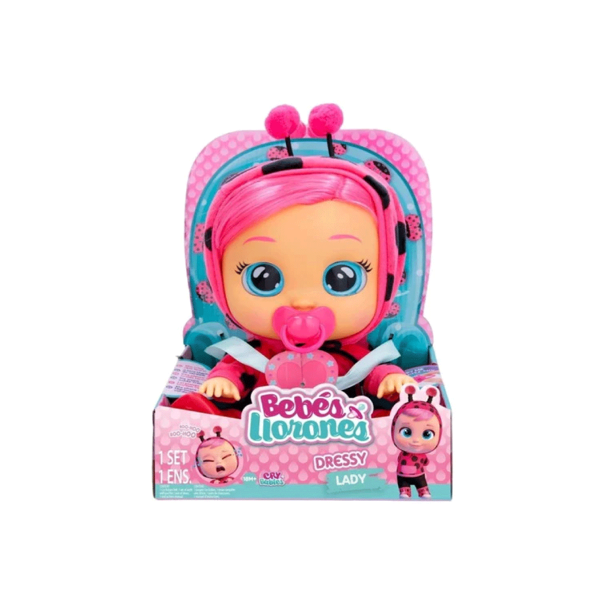 Muñeca Cry Babies Dressy Bebe Lloron Con Lagrimas Wabro
