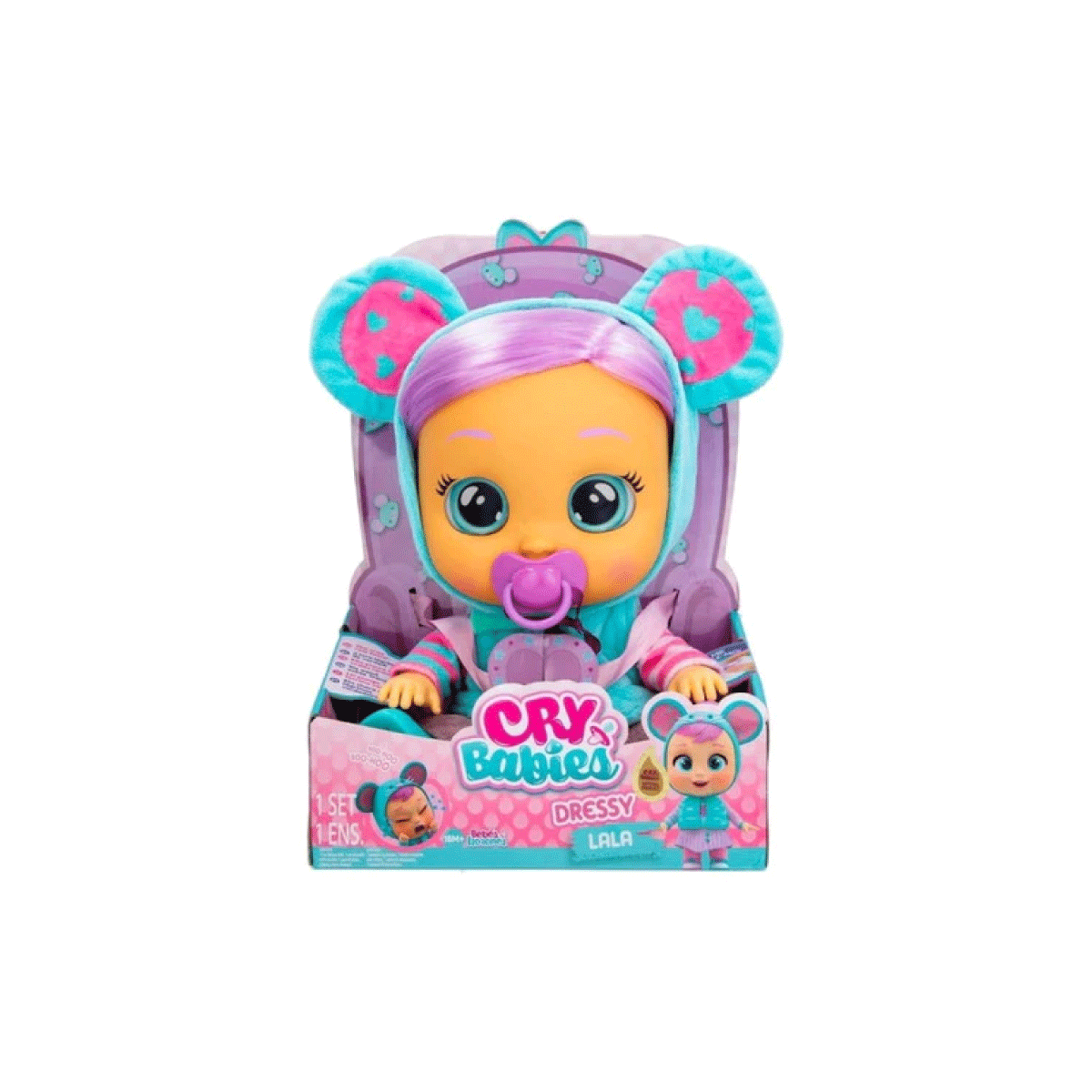 Muñeca Cry Babies Dressy Bebe Lloron Con Lagrimas Wabro