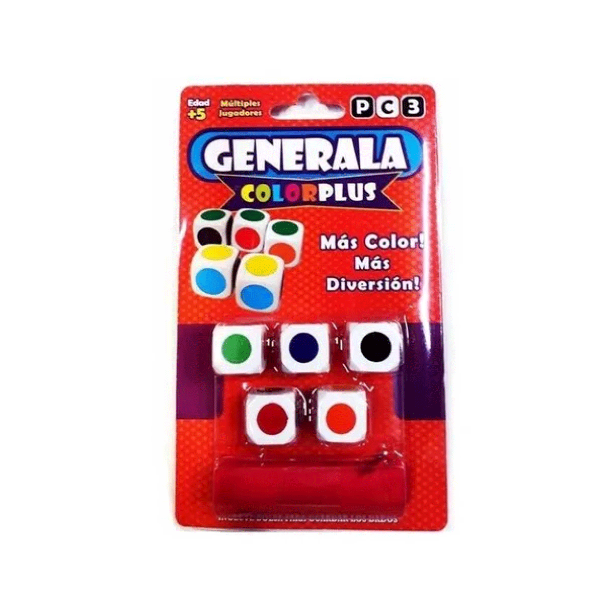 Juego de Dados Generala De Colores