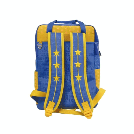Mochila Cresko Espalda Boca Juniors Pins 16''