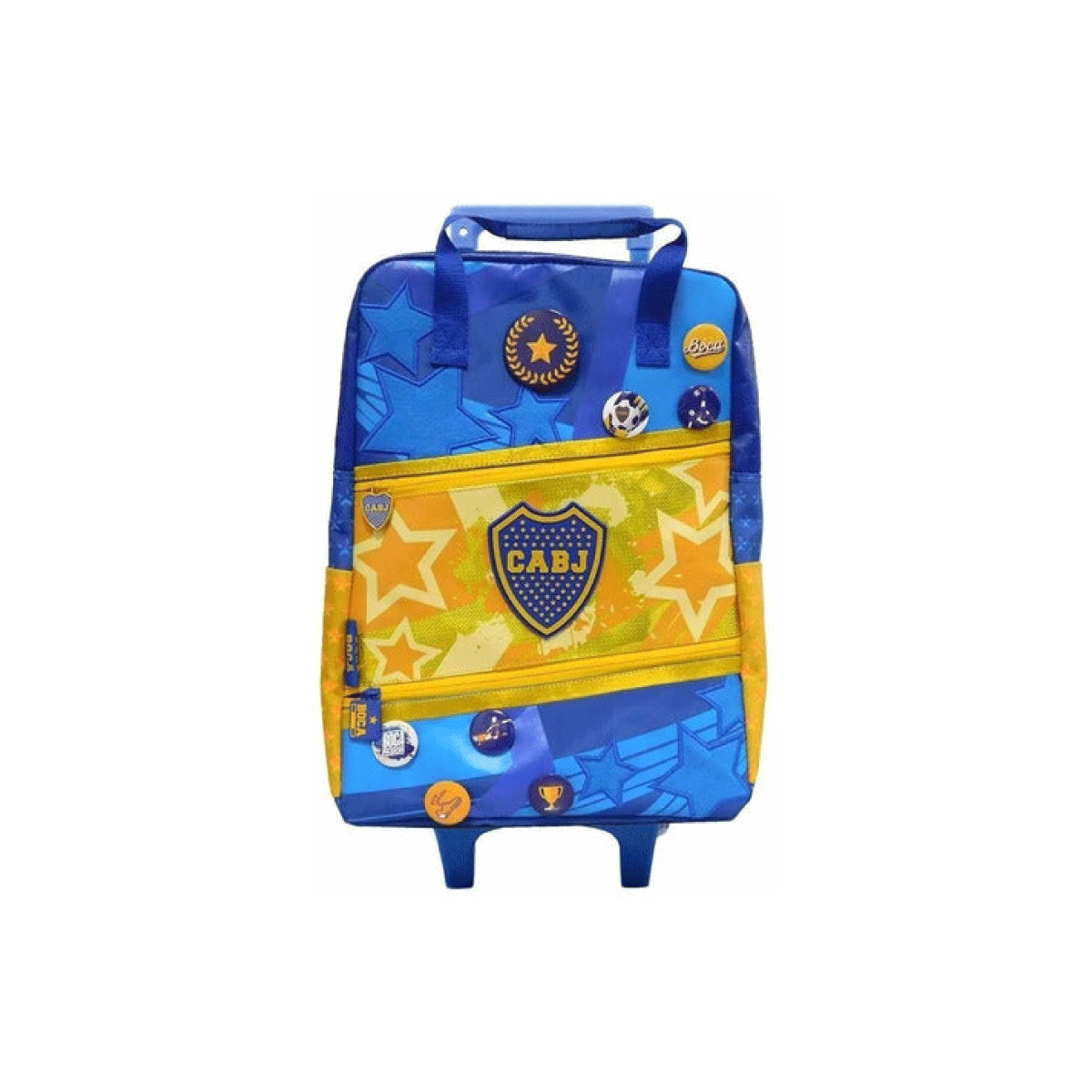 Mochila Cresko Carrito Boca Juniors Pins 16''