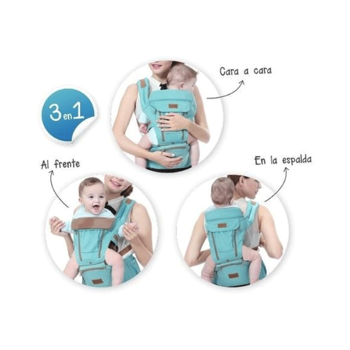 Mochila Porta Bebé Con Asiento
