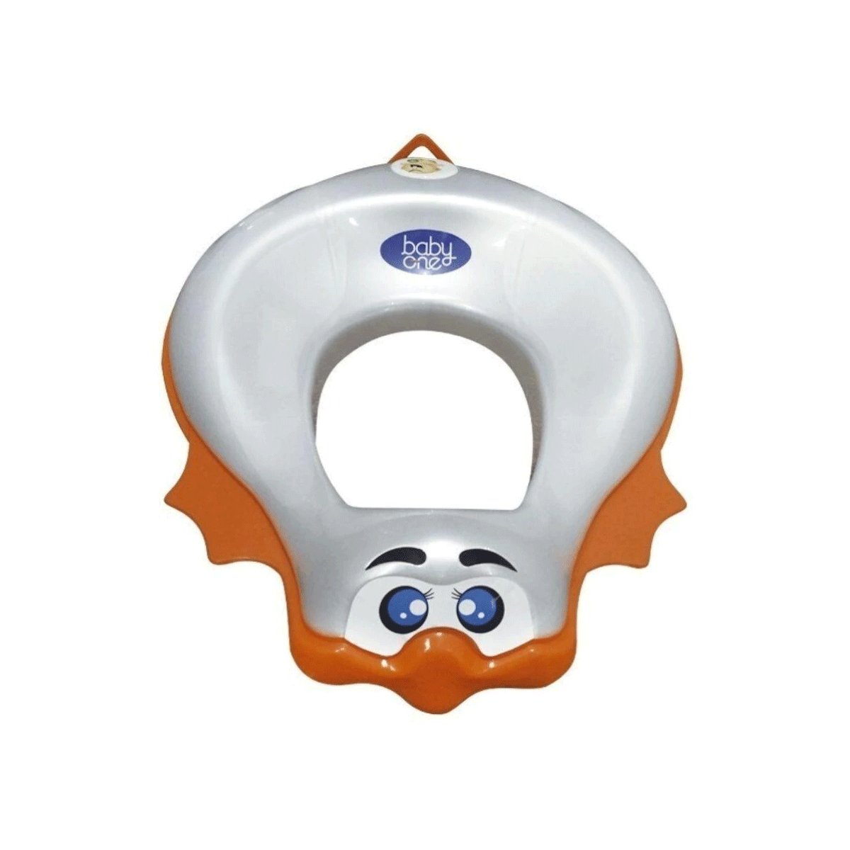 Reductor De Inodoro Blanco/Naranja Baby One