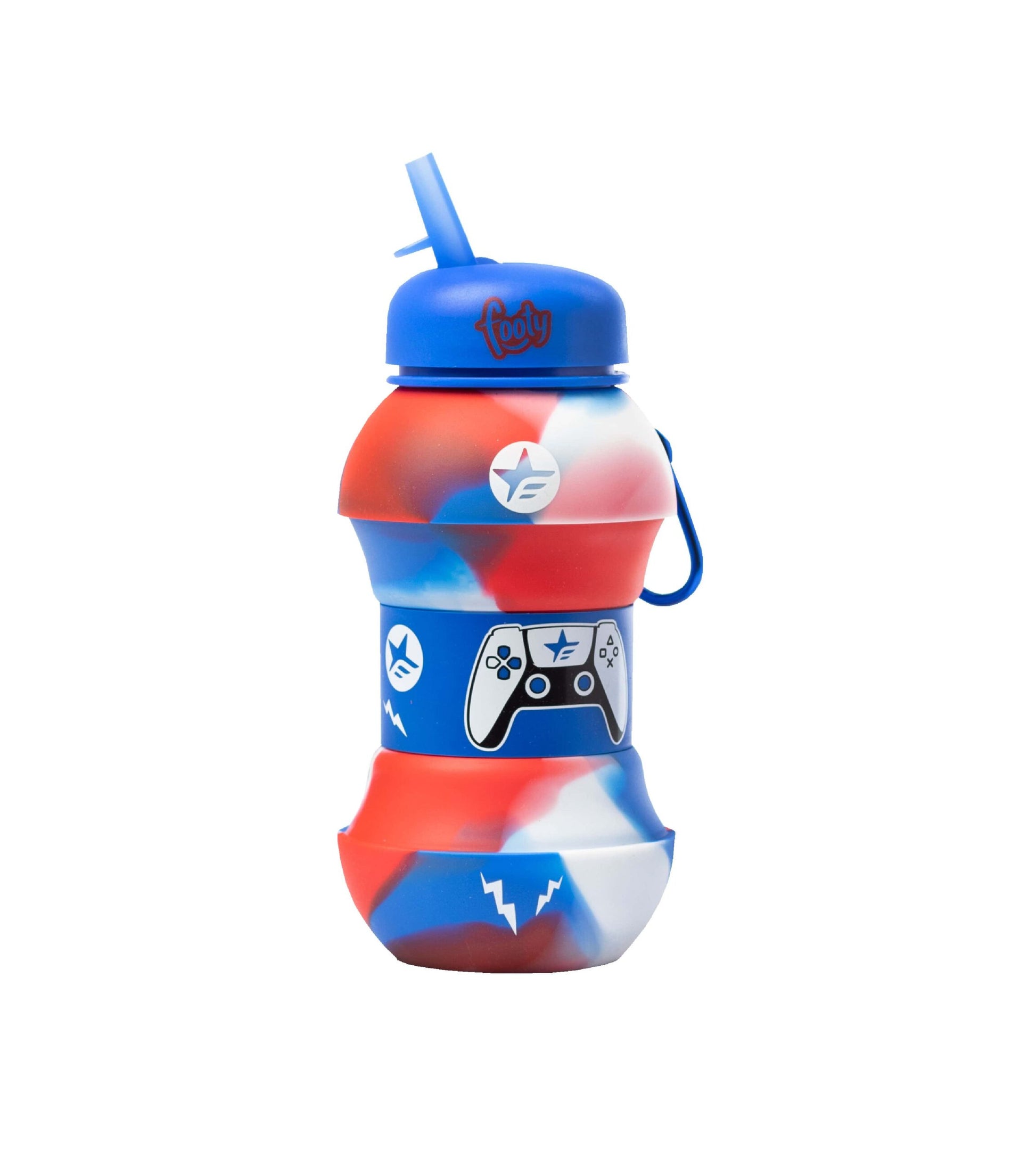 Botella Footy de Silicona Plegable