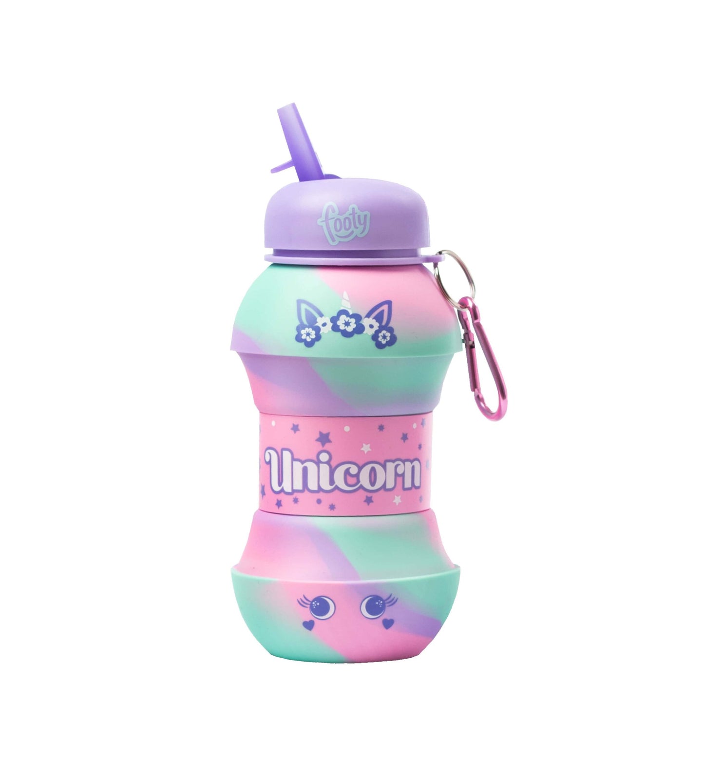 Botella Footy de Silicona Plegable