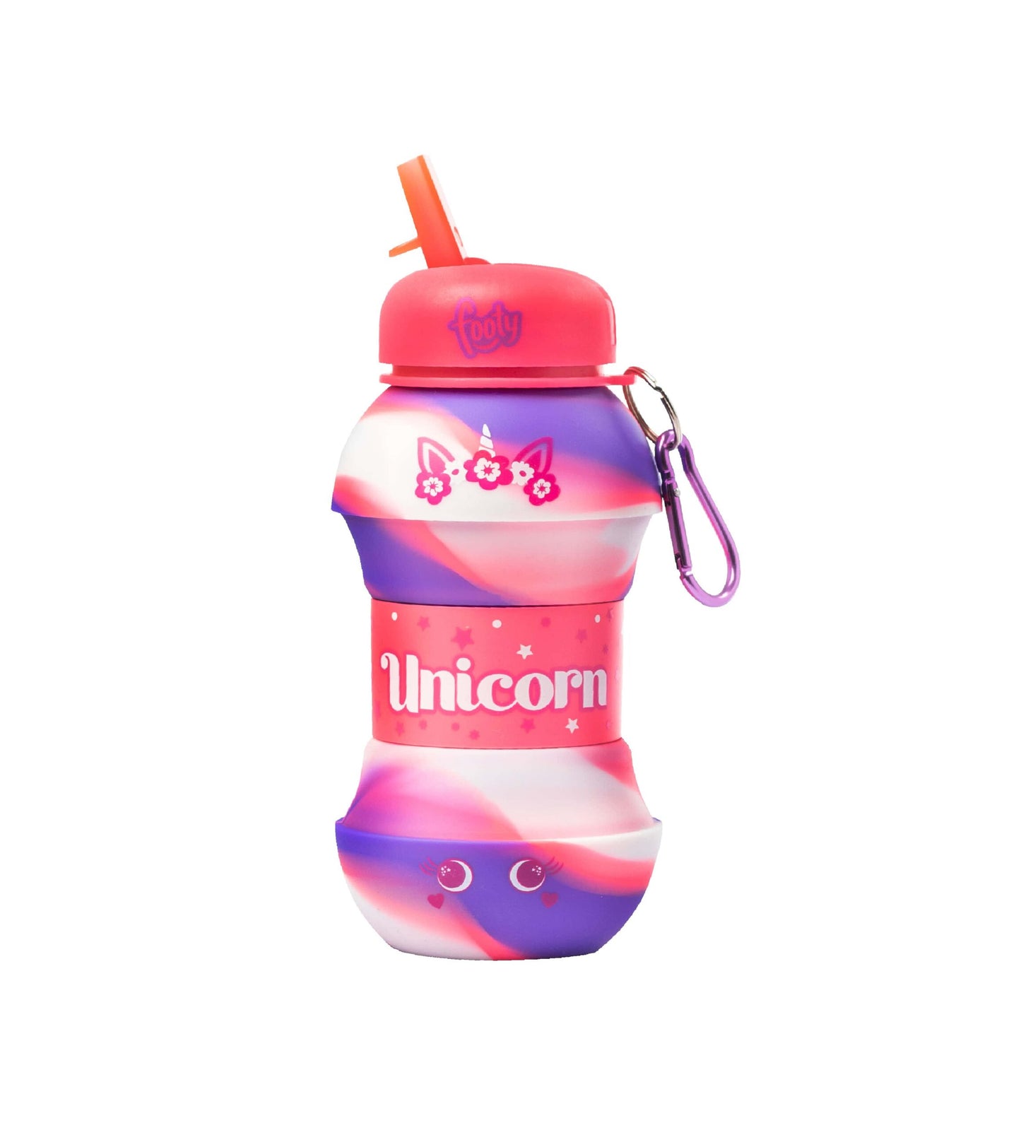 Botella Footy de Silicona Plegable