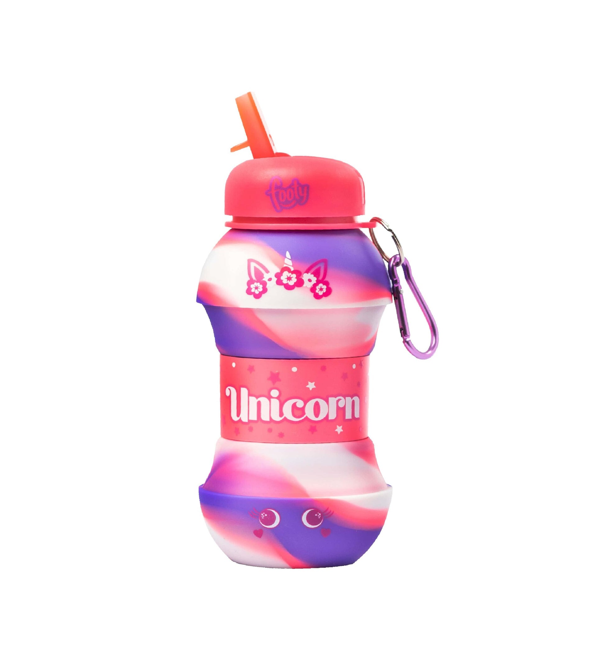 Botella Footy de Silicona Plegable