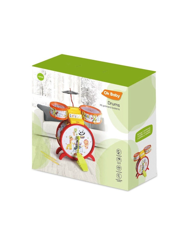 Mi Primer Batería Infantil Con Accesorios Ok Baby