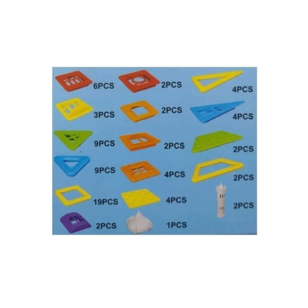 Figuras Magneticas Magnetic Locks Kit 77 Piezas