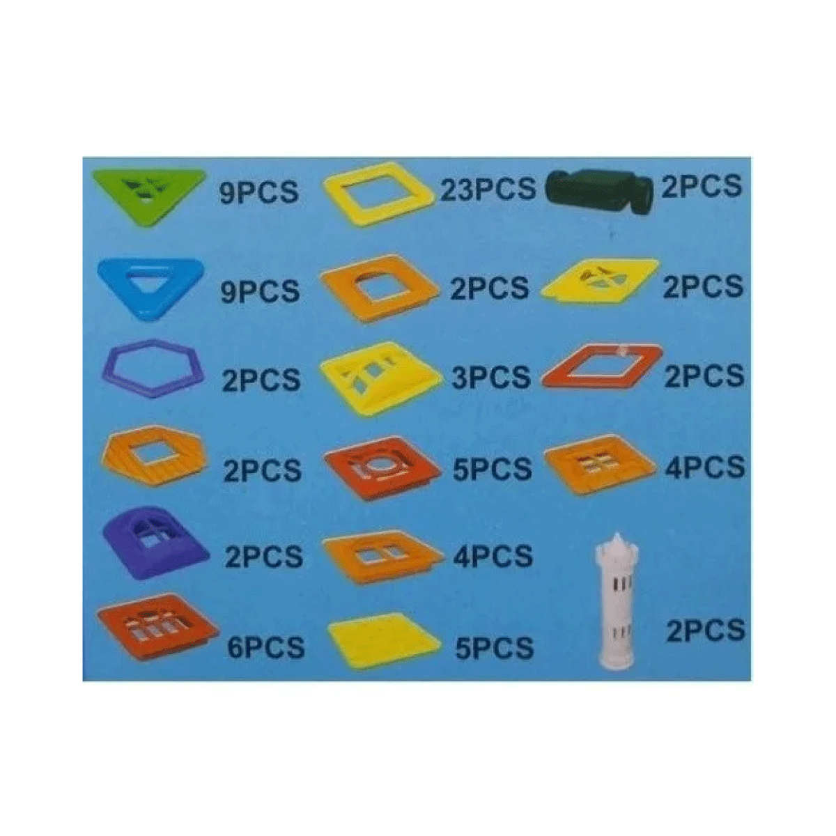 Figuras Magneticas Magnetic Locks Kit 84 Piezas