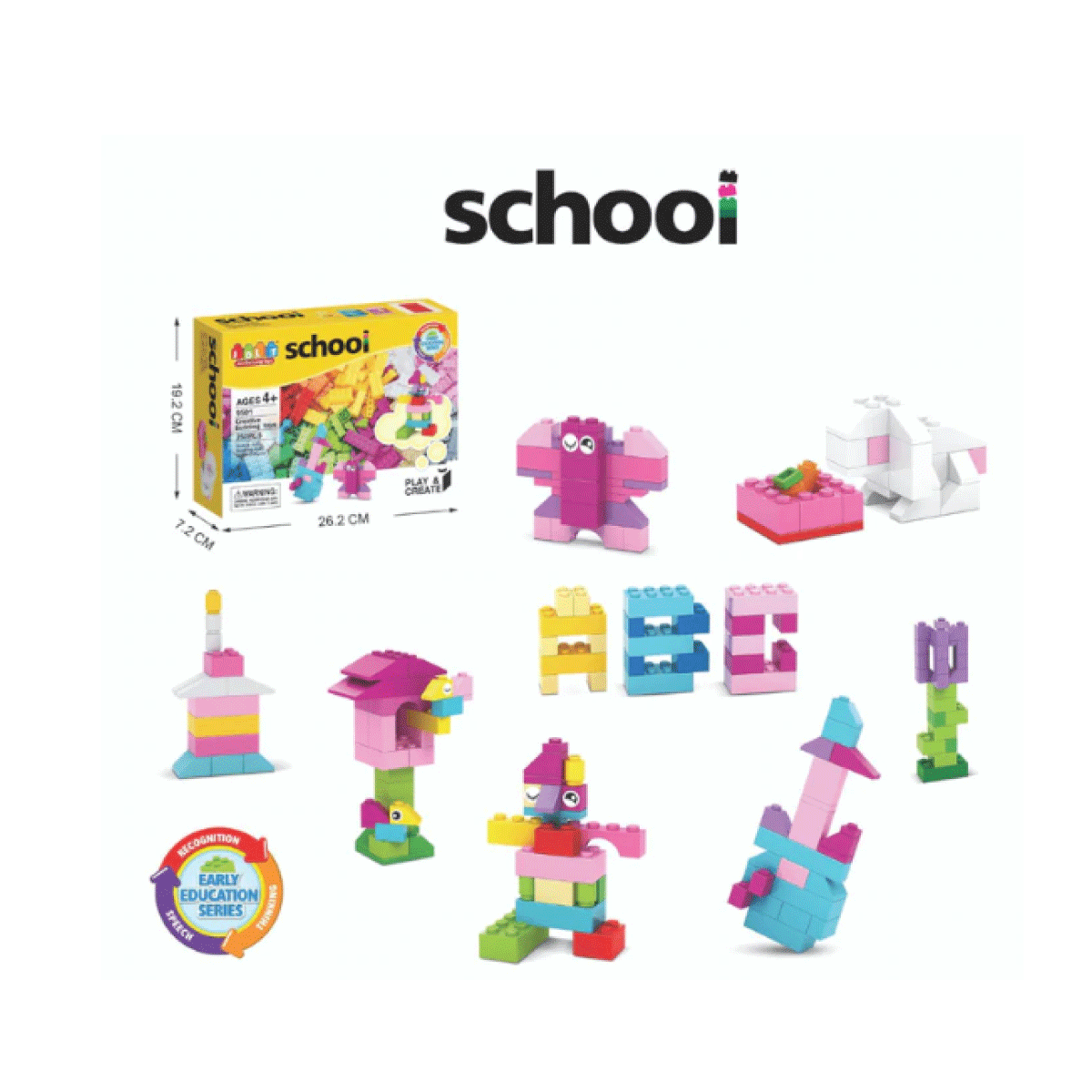 Schooi Bloques Para Aprender 250 Piezas