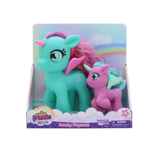 Cutie Friends Unicornio Magico Set Con Dos Figuras