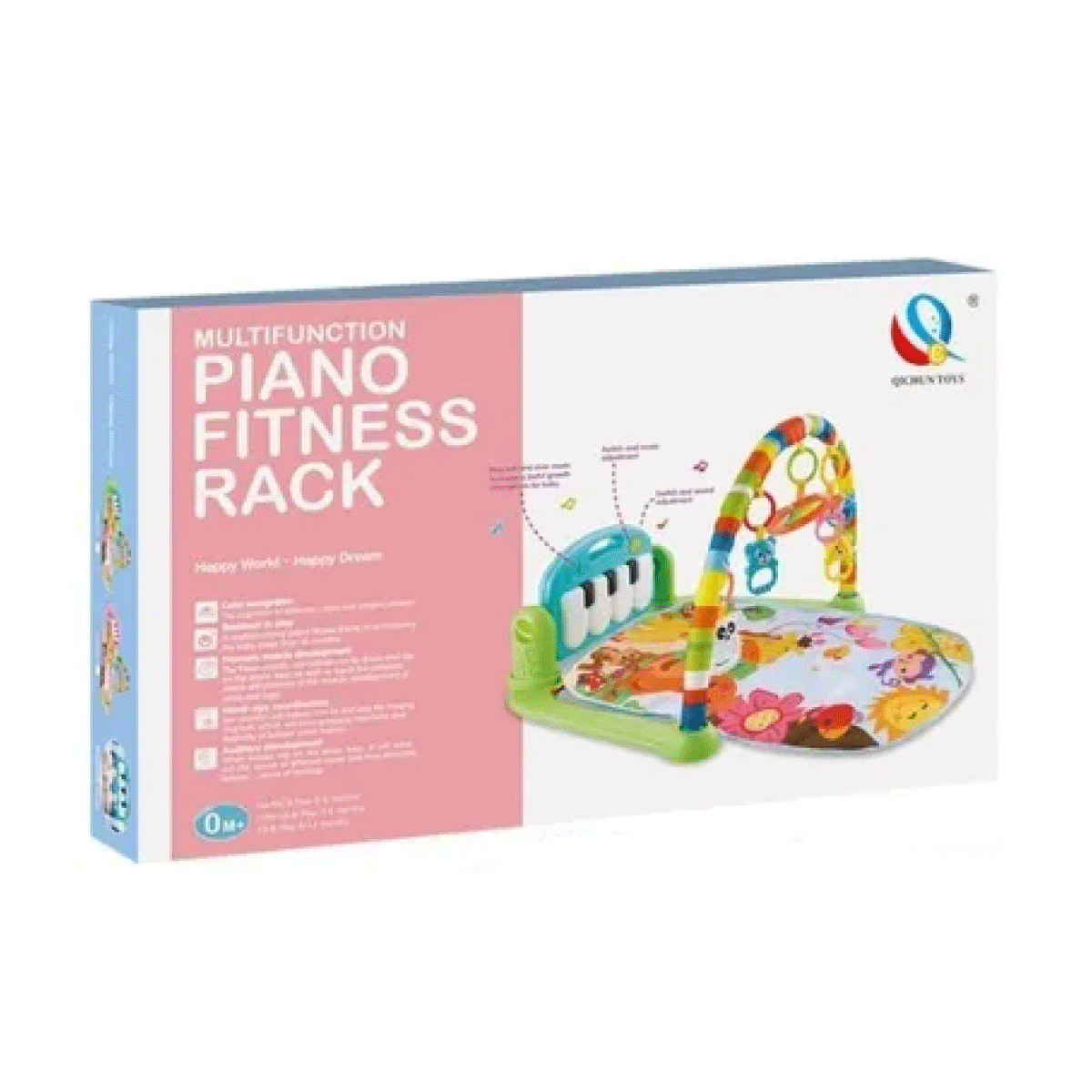 Gimnasio Alfombra Manta Piano Musical Con Colgantes Ck 0536
