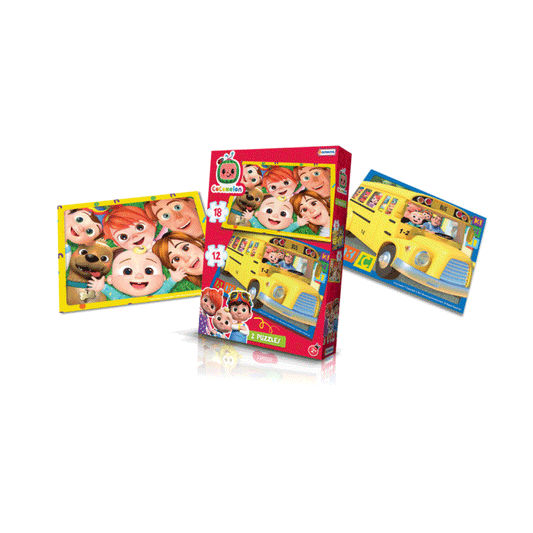 Rompecabezas CoComelon 12 Y 18 Piezas Tapimovil
