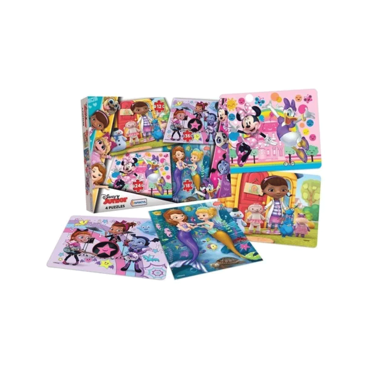 Rompecabezas Disney Junior 4 En 1 Tapimovil