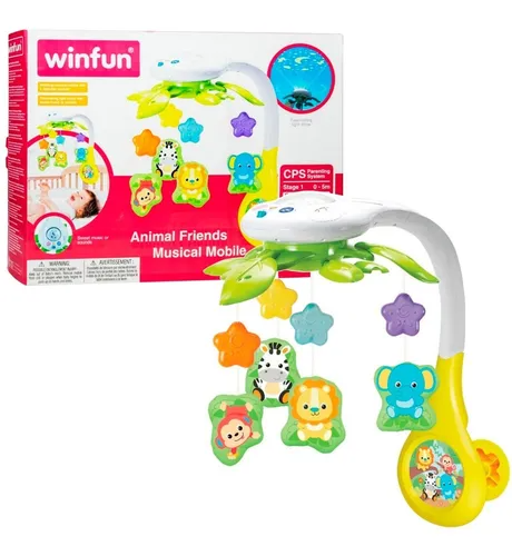 Cunero Proyector Musical Con Animales