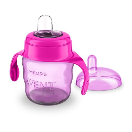 Vaso Avent Easy Sip Con Tetina Blanda Y Asas 6+ Meses 200ml